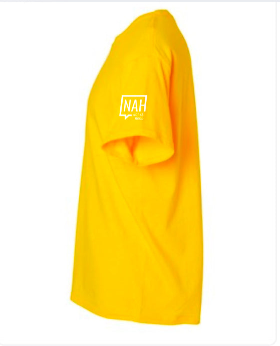 Yellow Black History. NAH. T-Shirt