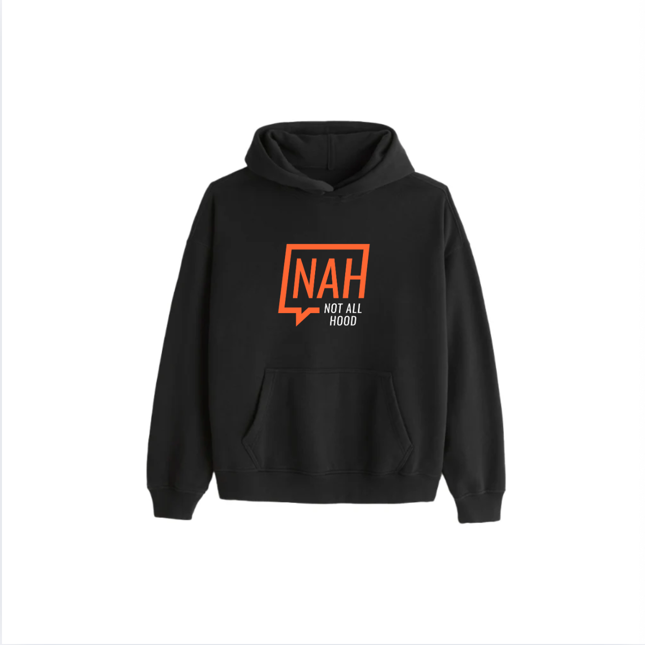 NAH Logo Black Hoodie