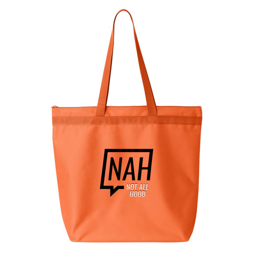 Not All Hood Orange Tote Bag