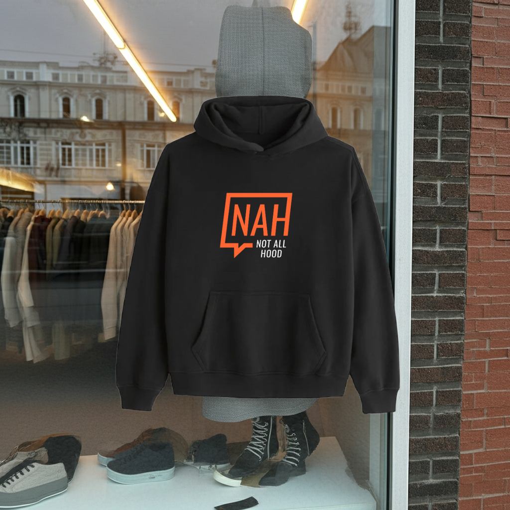 NAH Logo Black Hoodie